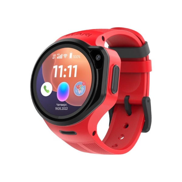 Часы детские Elari KidPhone 4GR M красные